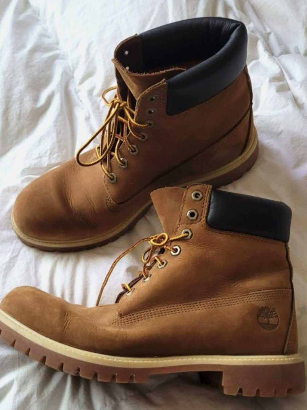 Timberland Premium Leather Waterproof Work Boots Mens Size 11.5 Excellent